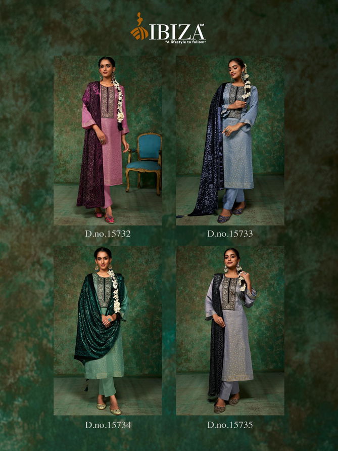 Pinara By Ibiza Morrocco Silk Jacquard Digital Printed Salwar Suits Exporters In India